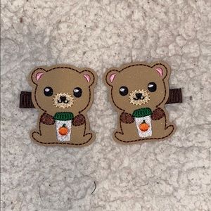 Julia Grace Designs ToddlerHairClipsPumpkin Spice